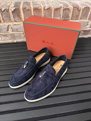 Loro Piana Summer Walk Suede Loafers