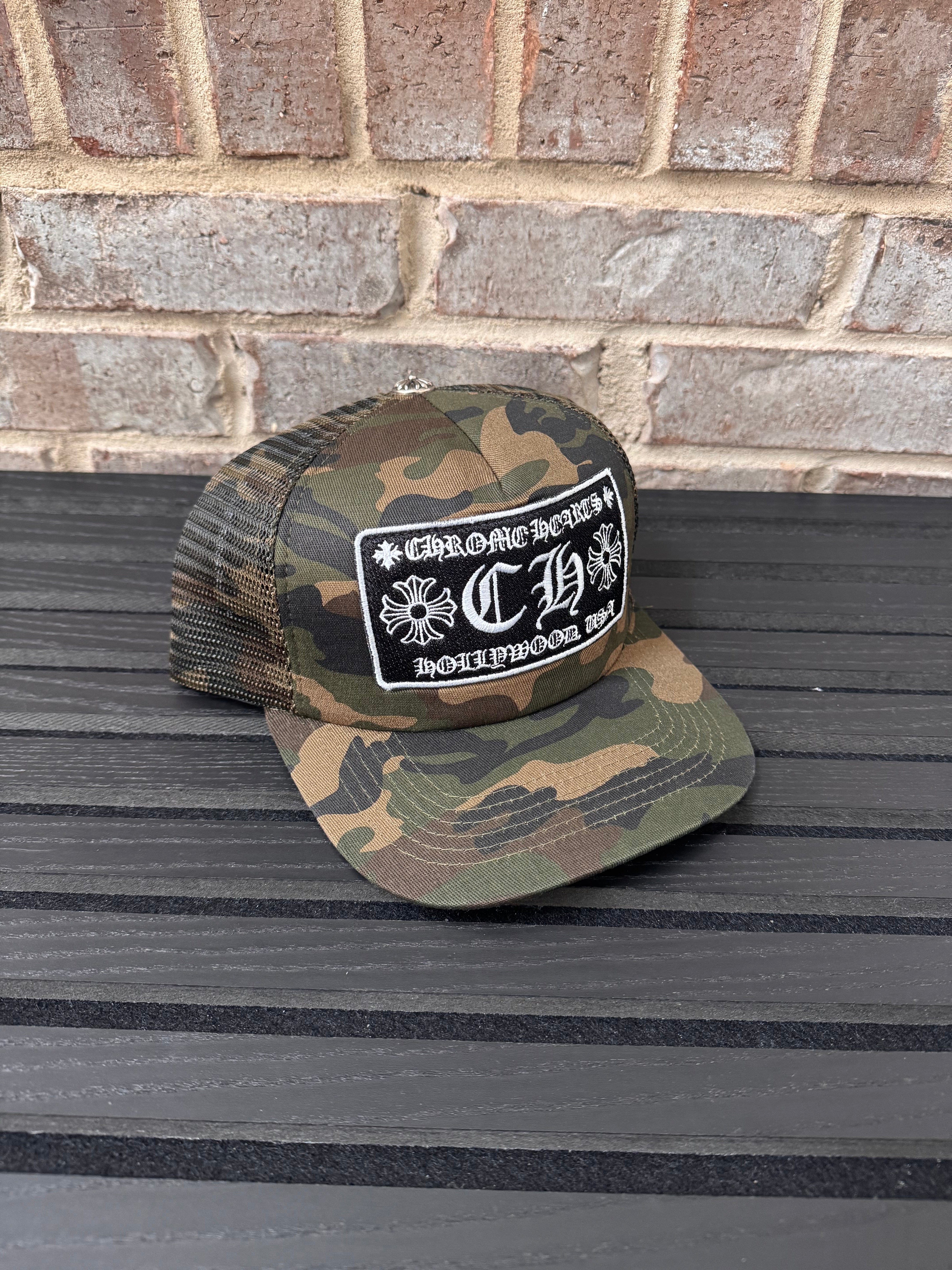 Chrome Hearts Camo Trucker Hat