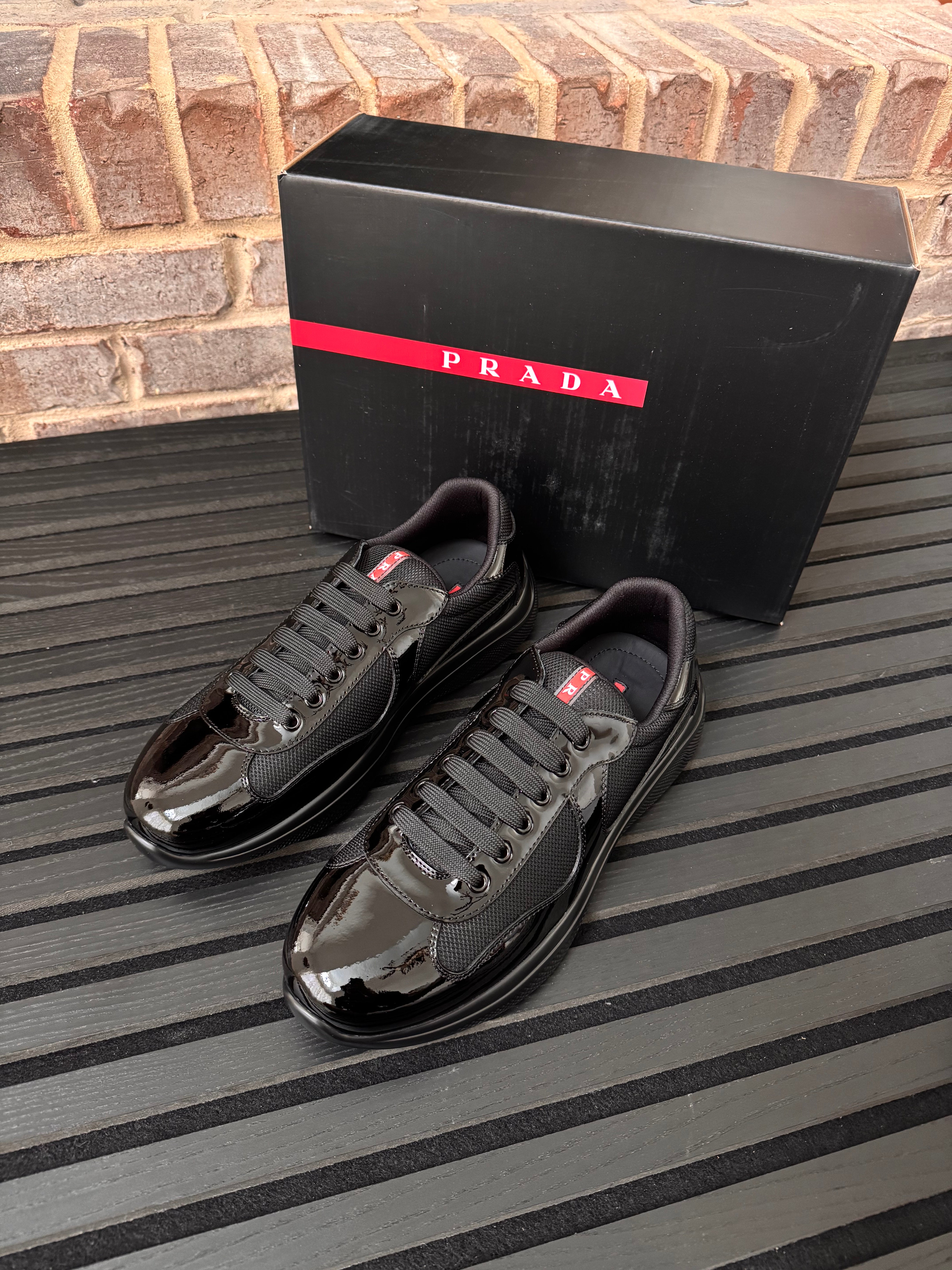 Prada Black America’s Cup Sneakers