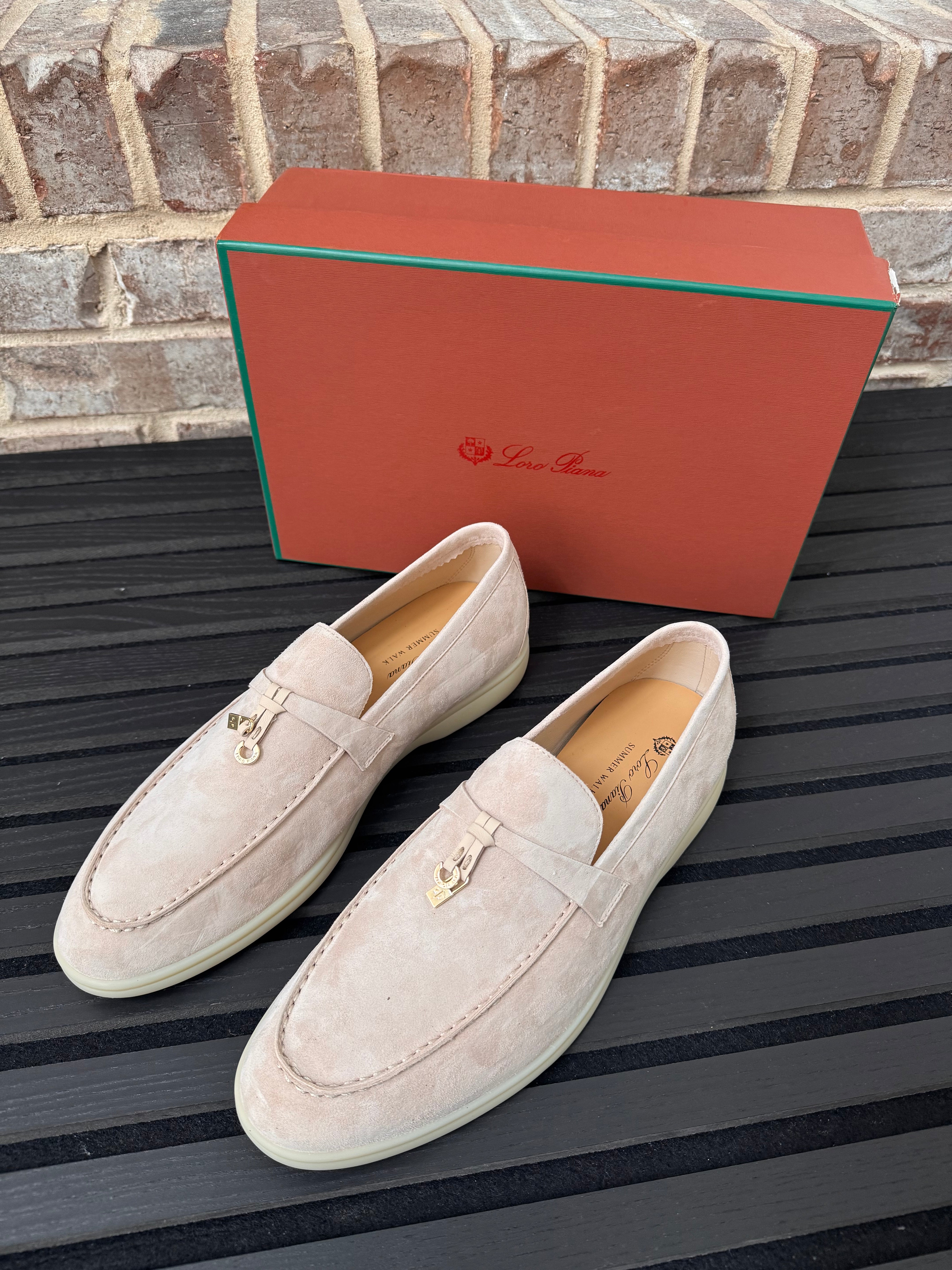 Loro Piana Summer Walk Suede Loafers