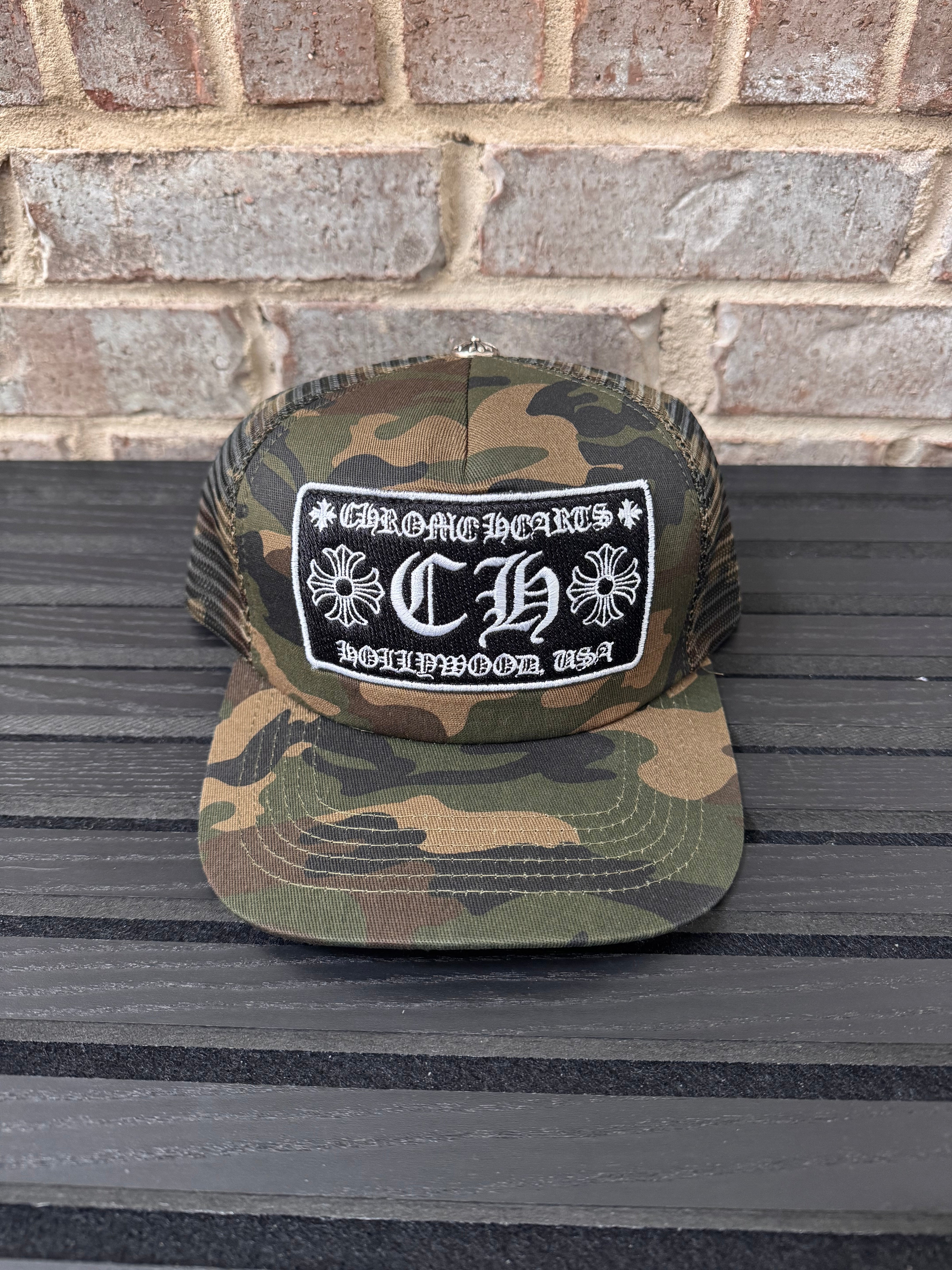 Chrome Hearts Camo Trucker Hat