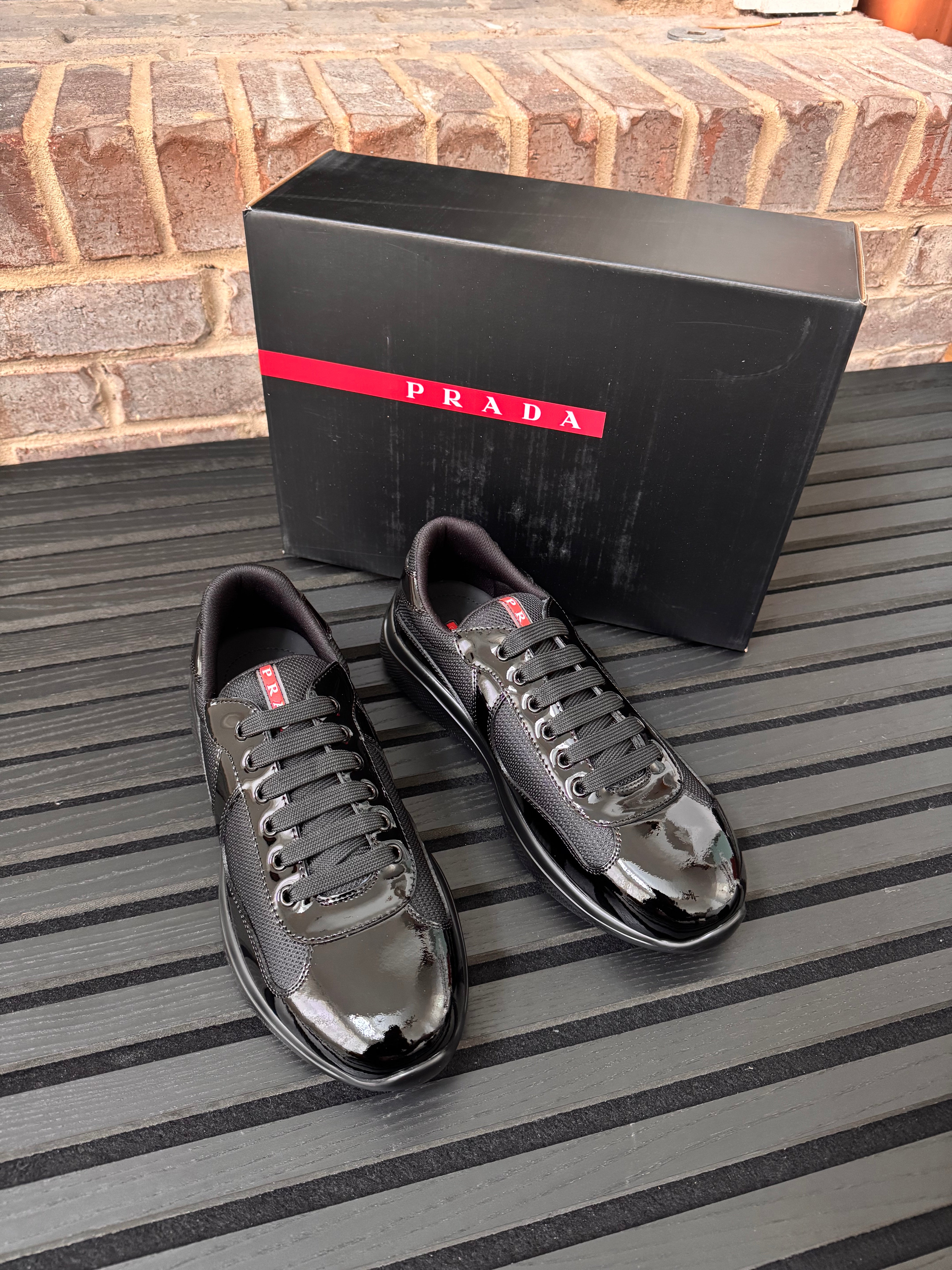 Prada Black America’s Cup Sneakers