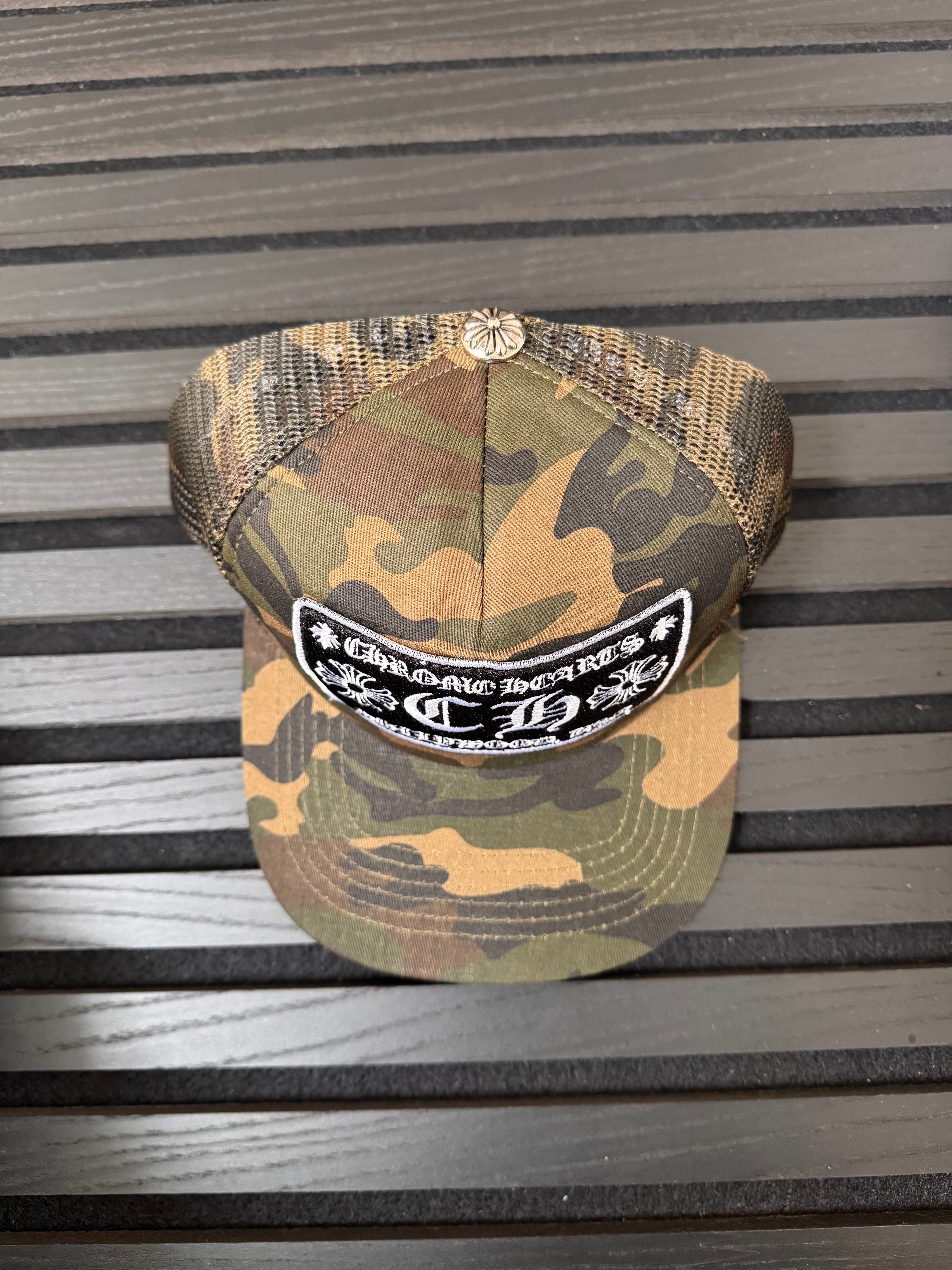 Chrome Hearts Camo Trucker Hat