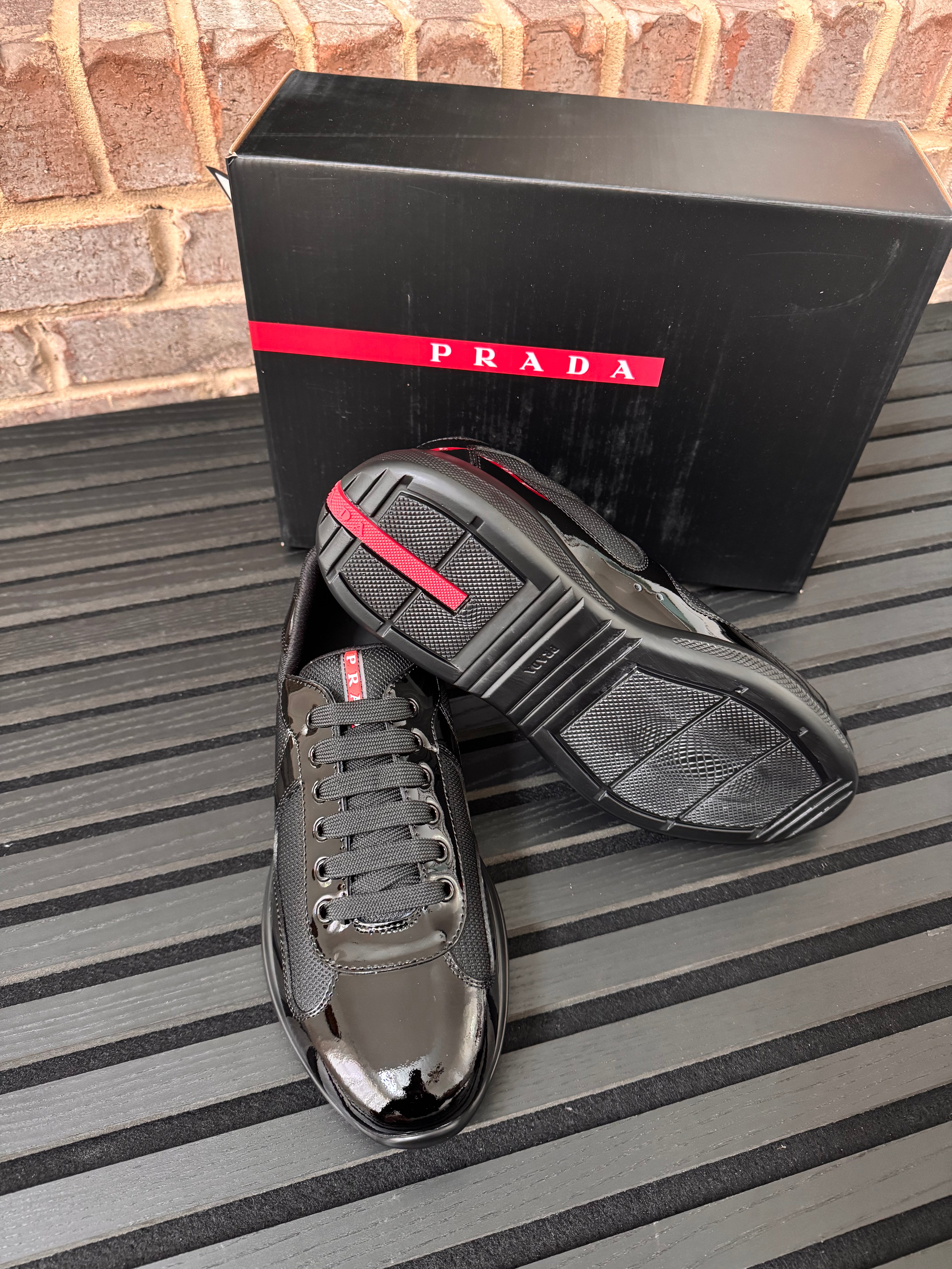 Prada Black America’s Cup Sneakers