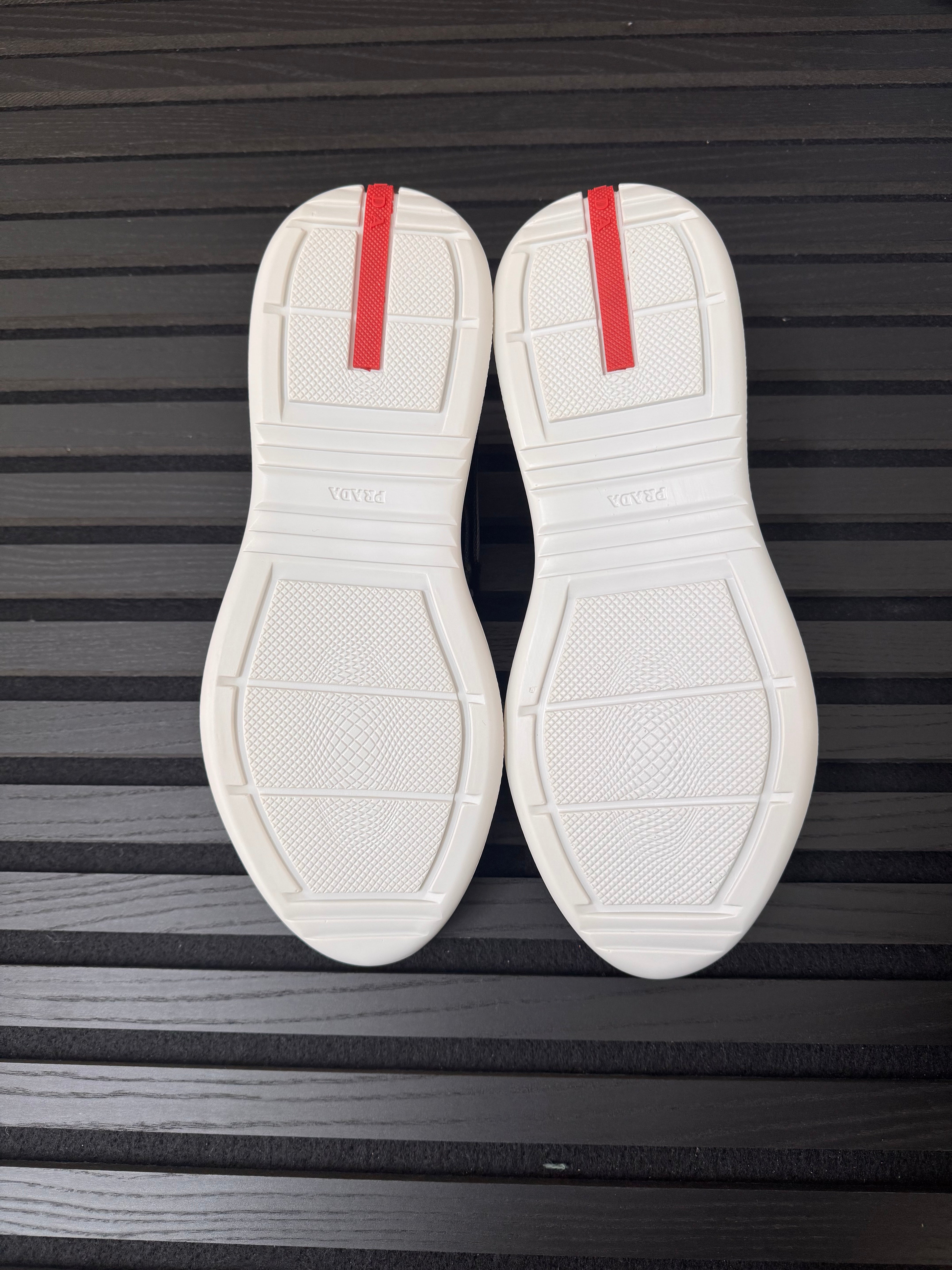 Prada Black & Grey America’s Cup Sneakers