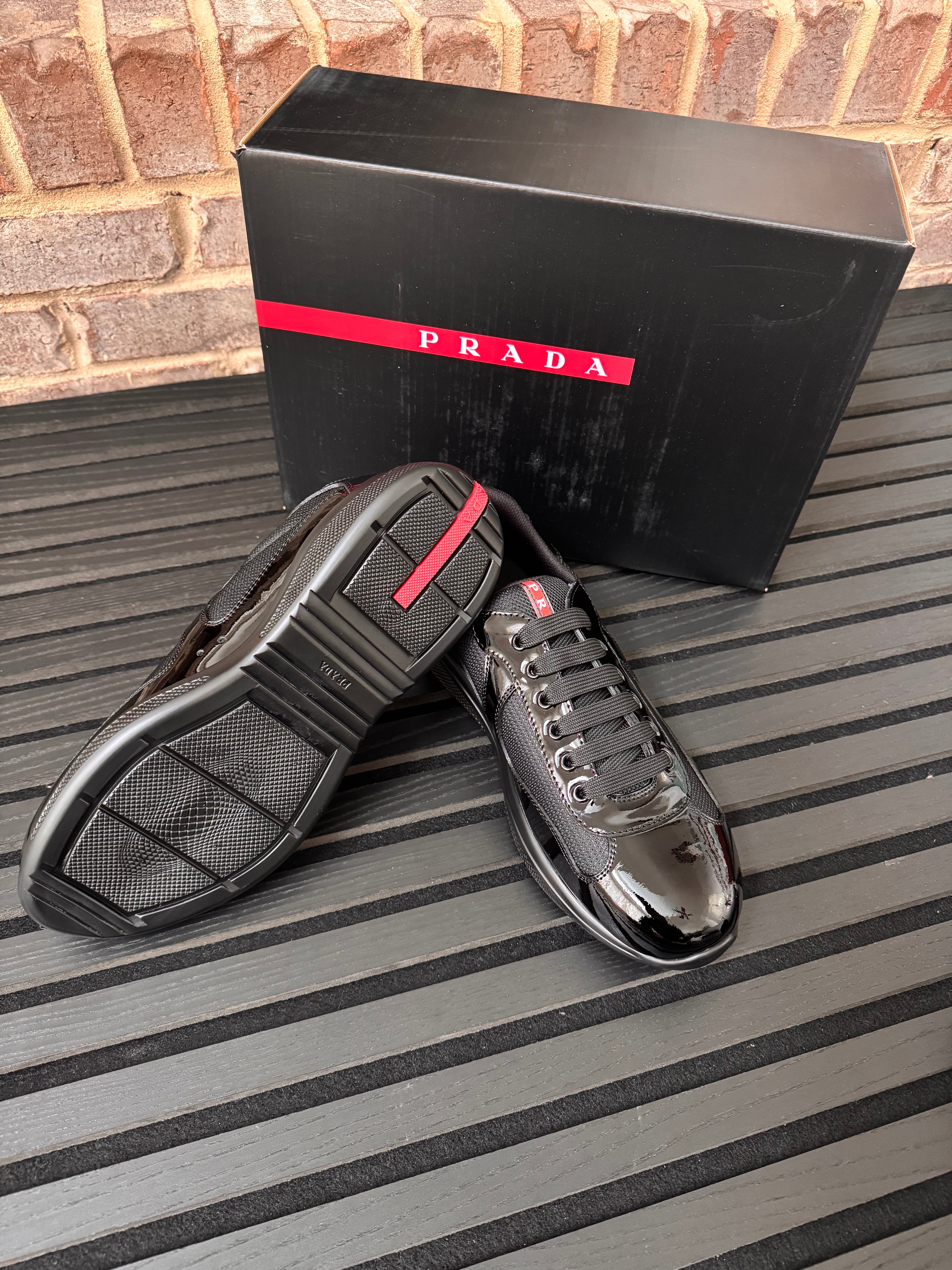 Prada Black America’s Cup Sneakers