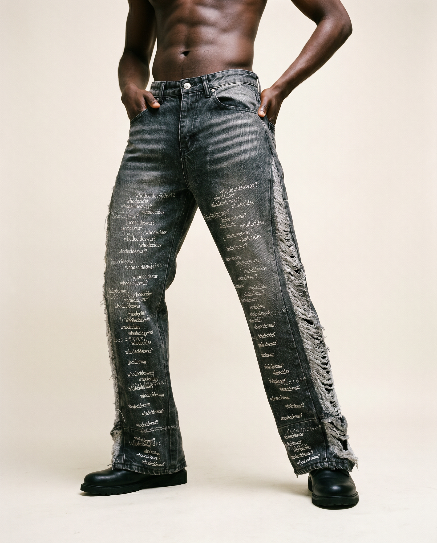 Who Decides War Flared Denim Jeans