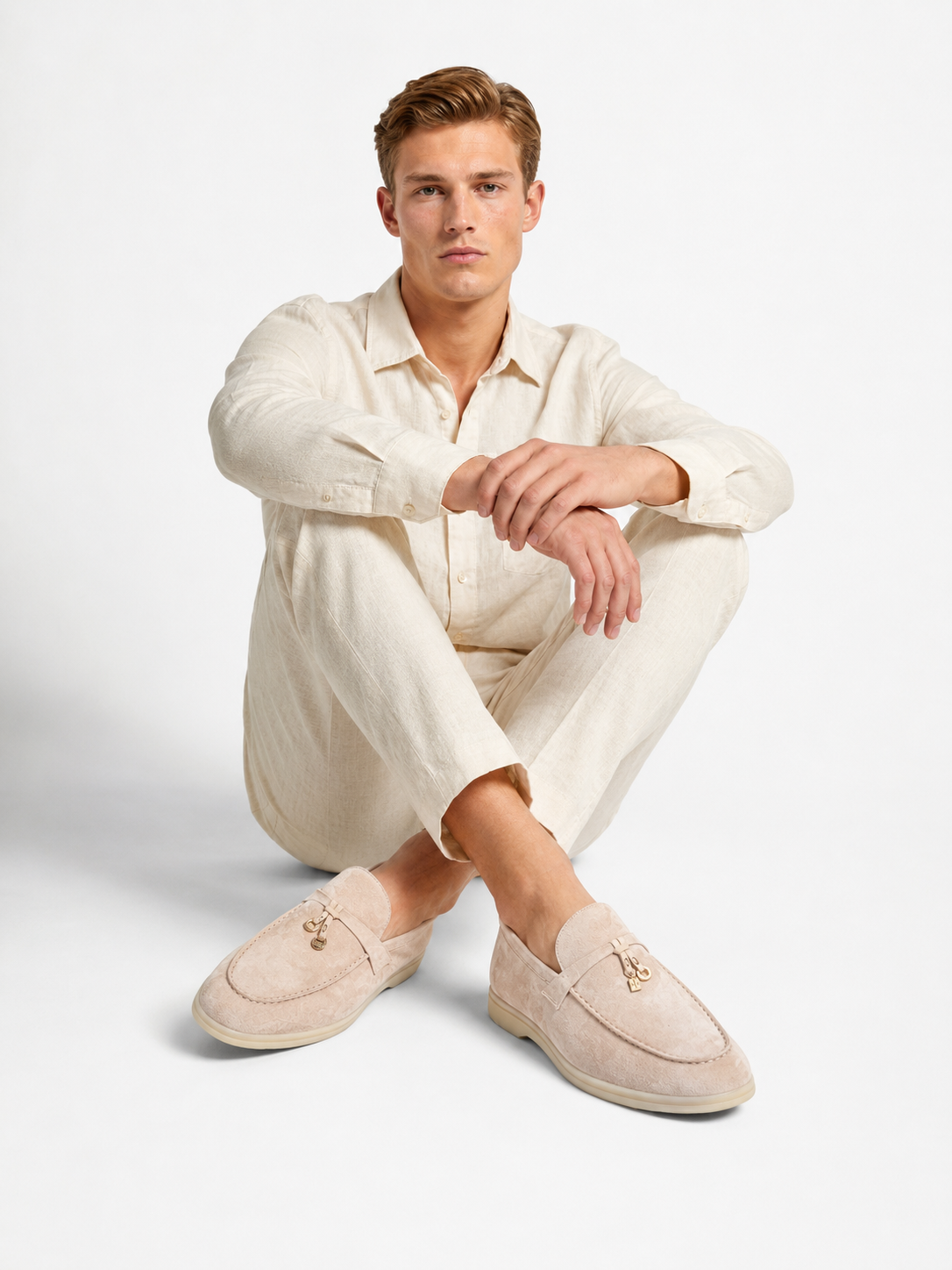 Loro Piana Summer Walk Suede Loafers