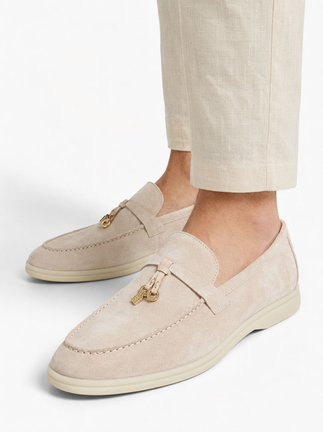 Loro Piana Summer Walk Suede Loafers