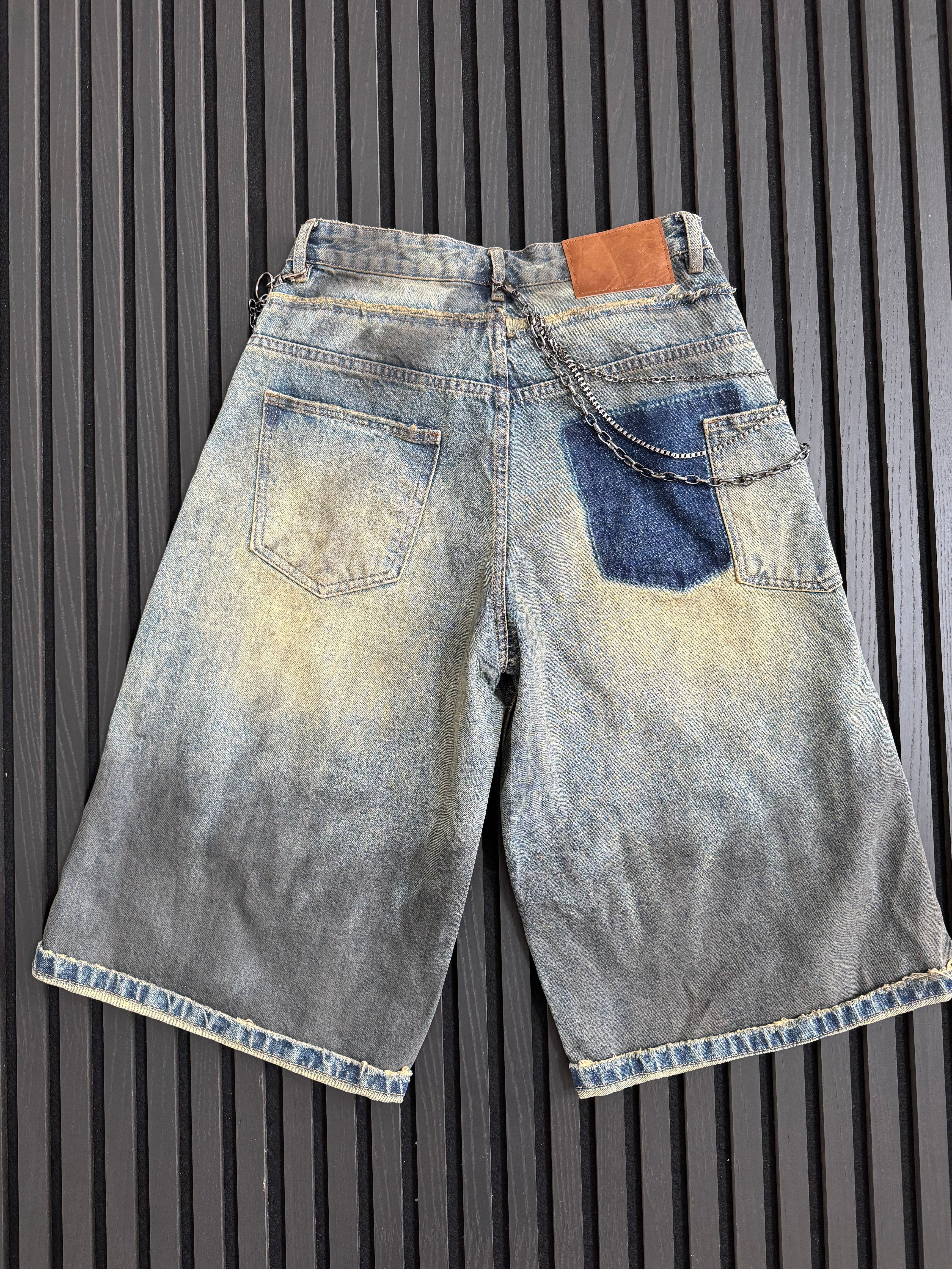 Custom Distressed Baggy Denim Jorts