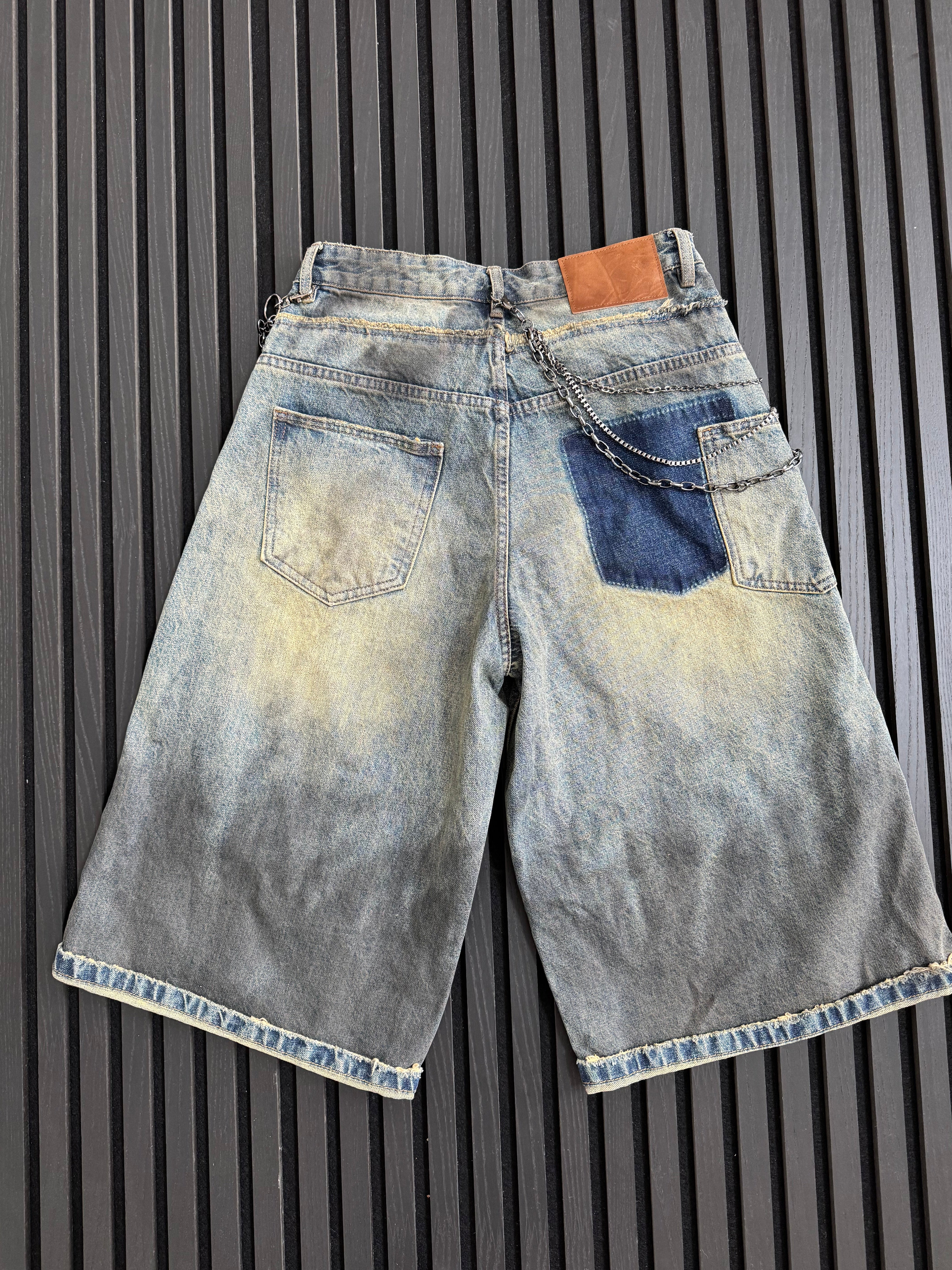 Custom Distressed Baggy Denim Jorts
