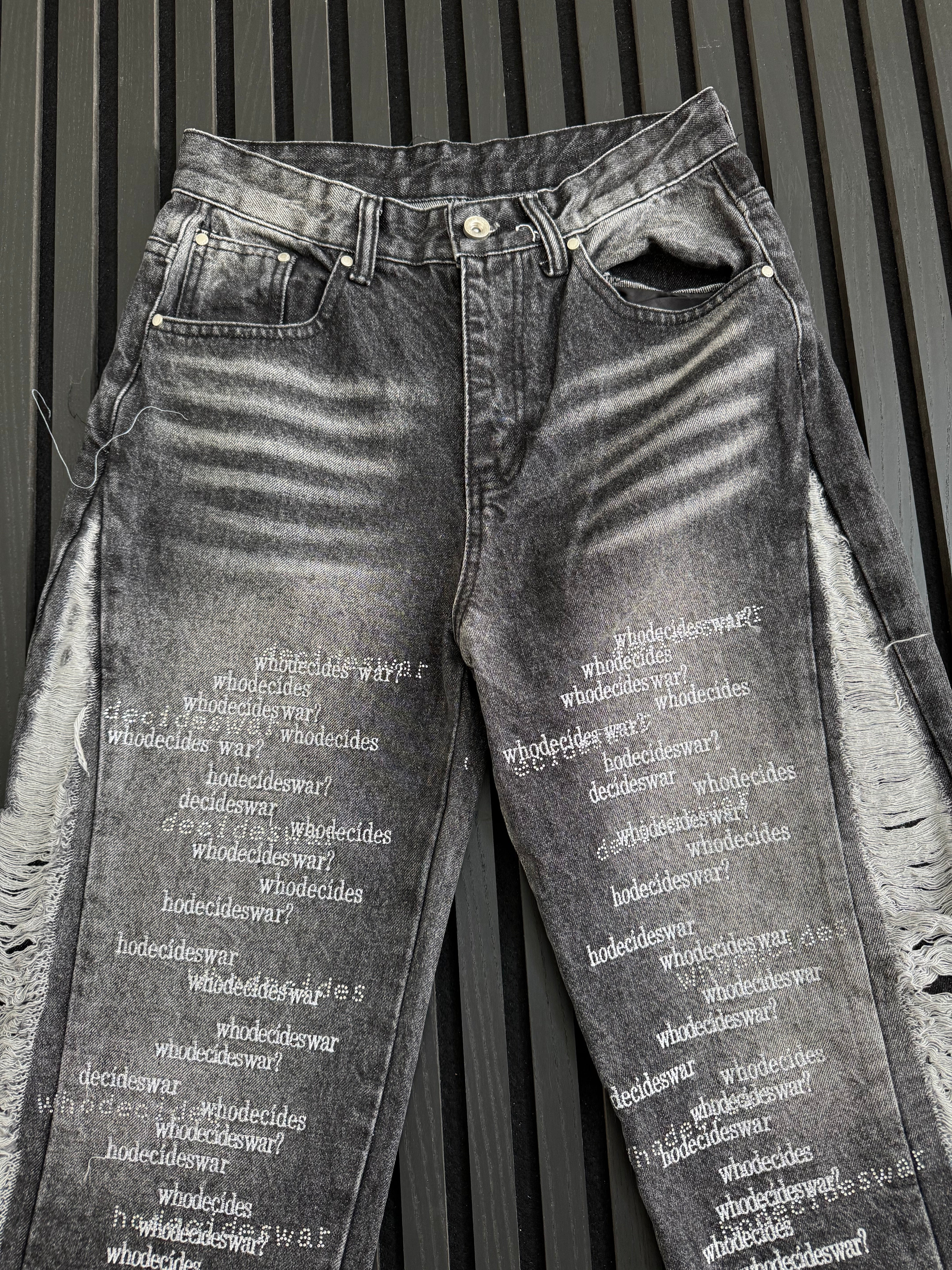 Who Decides War Flared Denim Jeans
